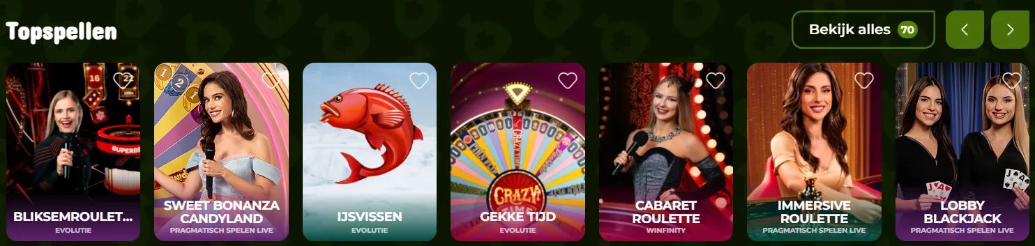 Live casino spellen met echte dealers bij Leprezone