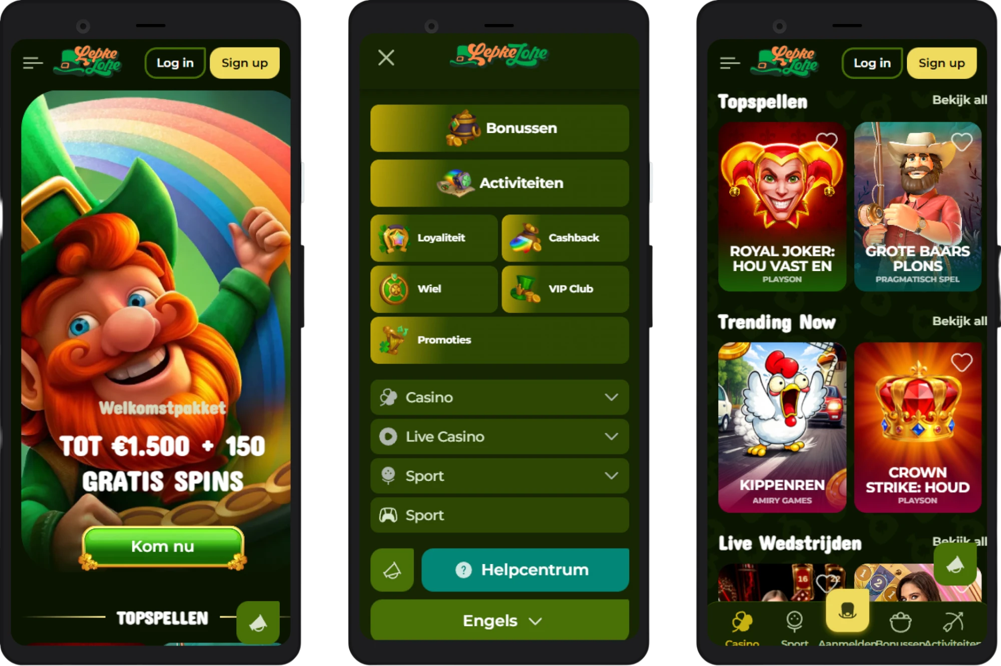 Mobiel casino spelen op smartphone bij Leprezone