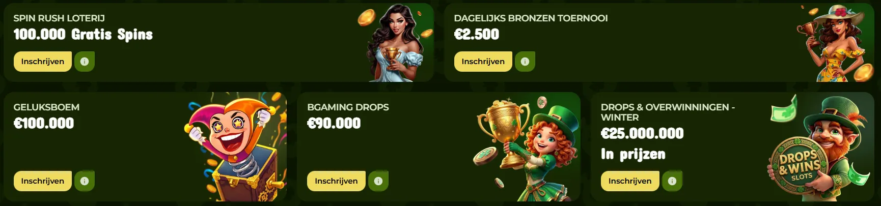 Actuele casino promoties en aanbiedingen bij Leprezone